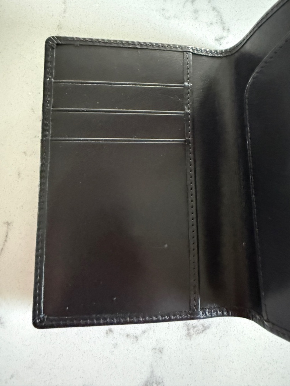 Coach Black Leather Travel Wallet Passport Cover - Picture 5 of 6